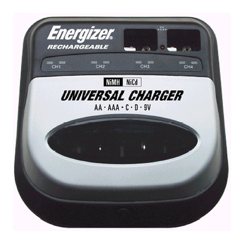Energizer UNIVERSAL CHARGER instruction manual
