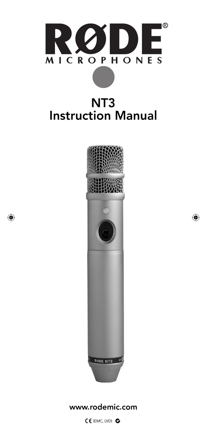 RODE Microphones NT 3 User manual RODE Microphones NT 3 User manual
