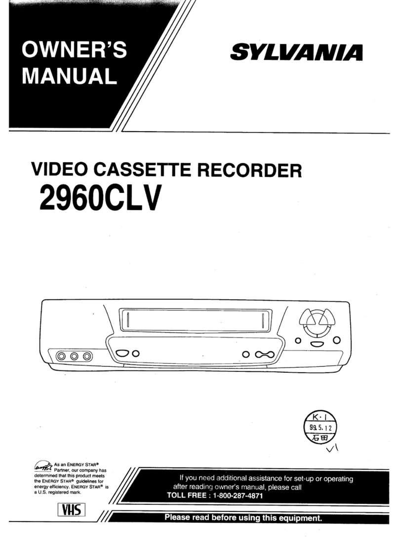 Sylvania 2960CLV User manual Sylvania 2960CLV User manual