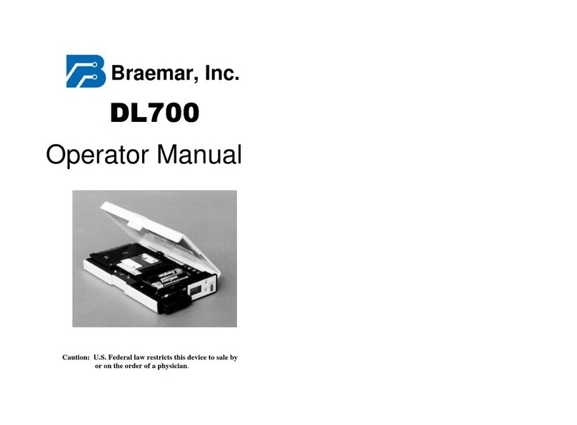 Braemar DL700 Operator's manual