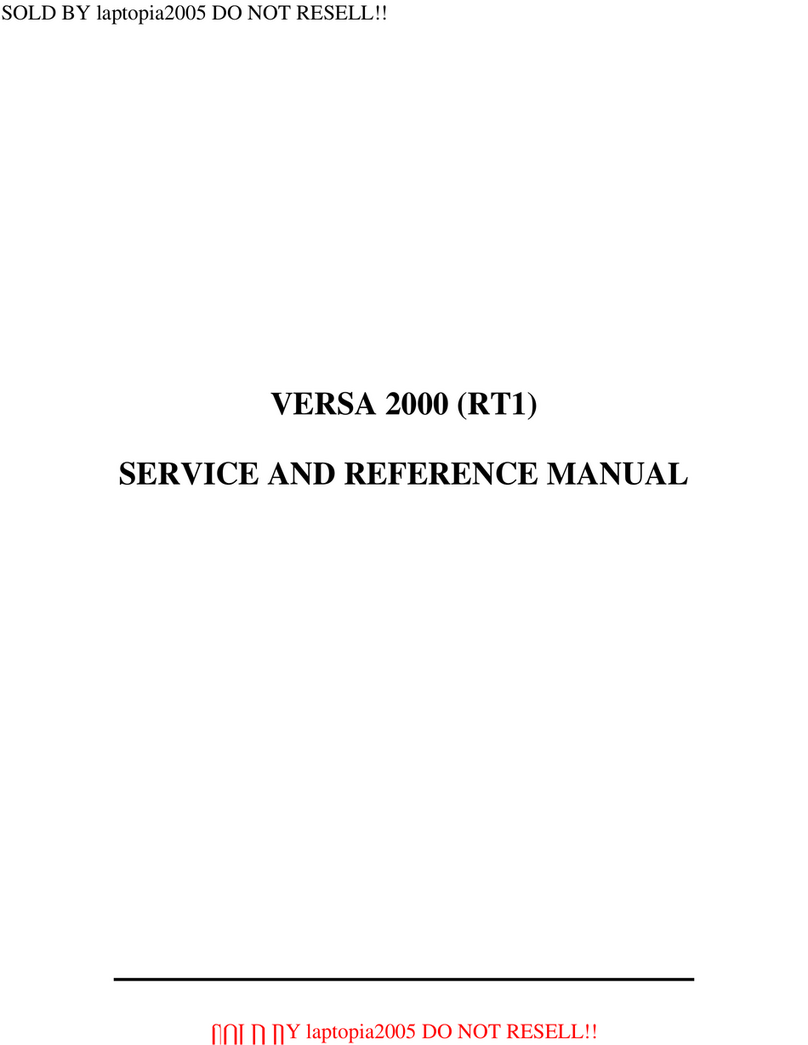 versa RT1 Service and reference manual