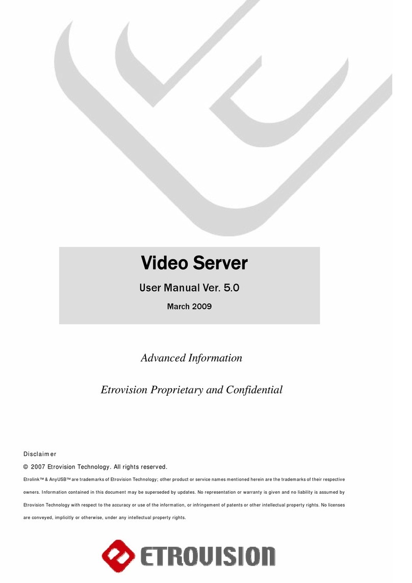 EtroVISION Video Server user manual
