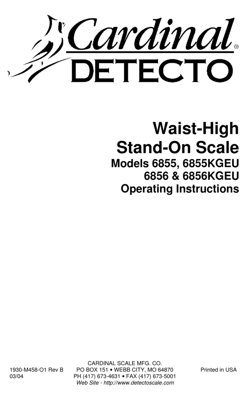 Cardinal Detecto 6855 User manual