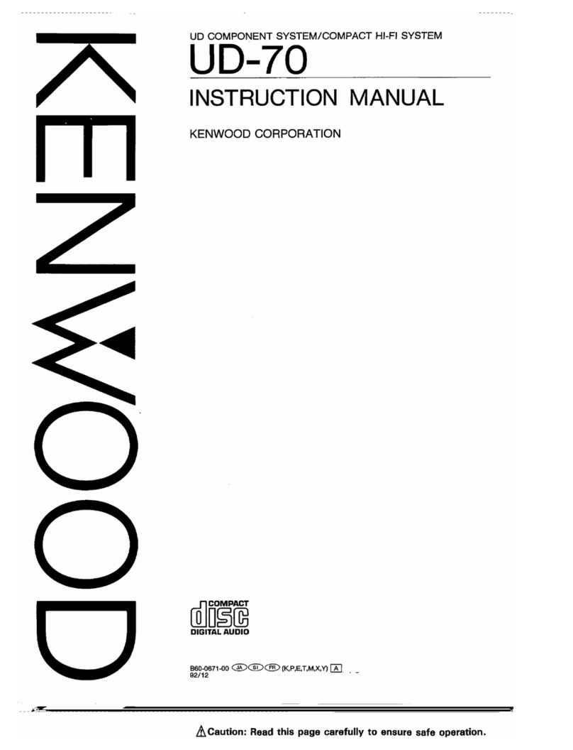 Kenwood UD-70 User manual