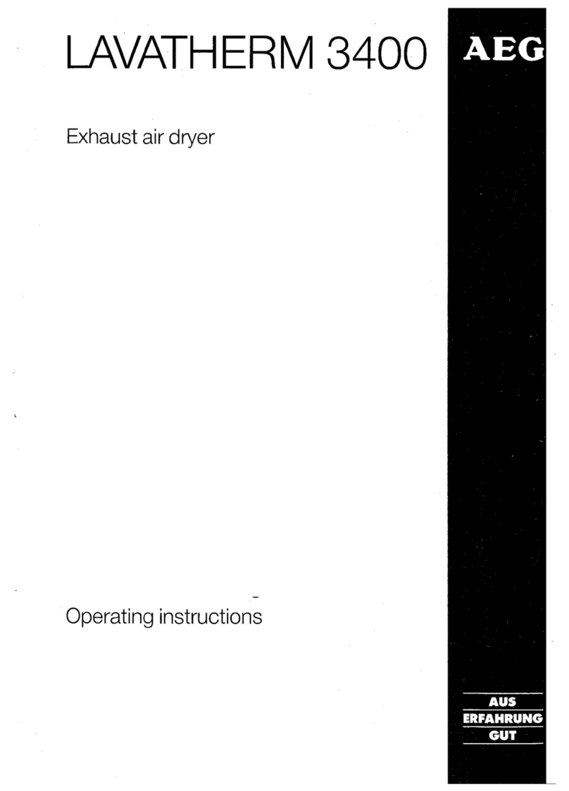AEG LAVATHERM 3400 operating instructions