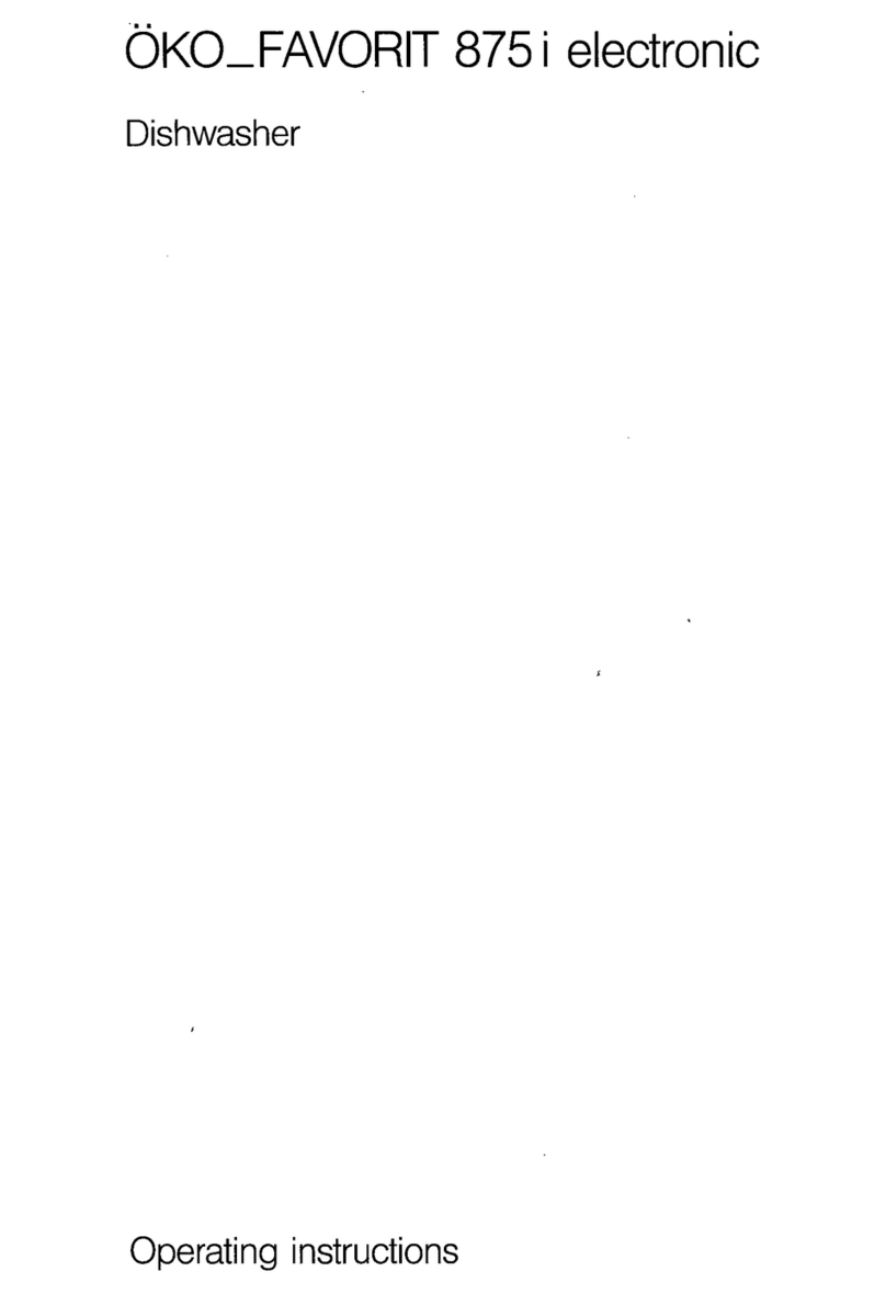 AEG OKO Favorit 875 Electronic operating instructions