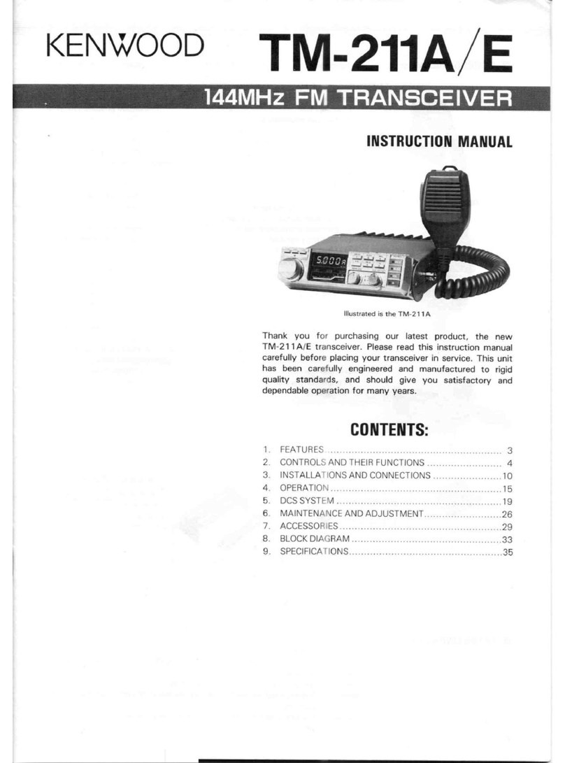 Kenwood TM-211A User manual