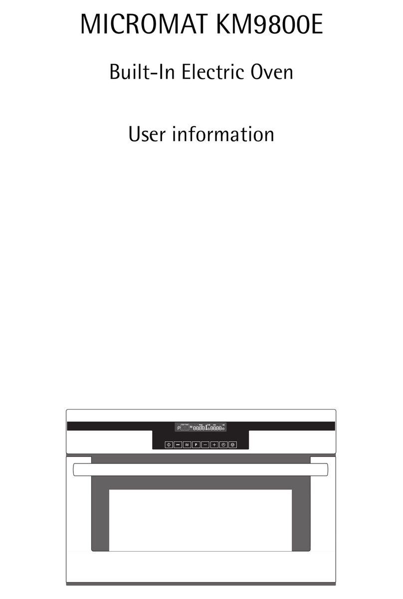 AEG MICROMAT KM9800E Operation manual