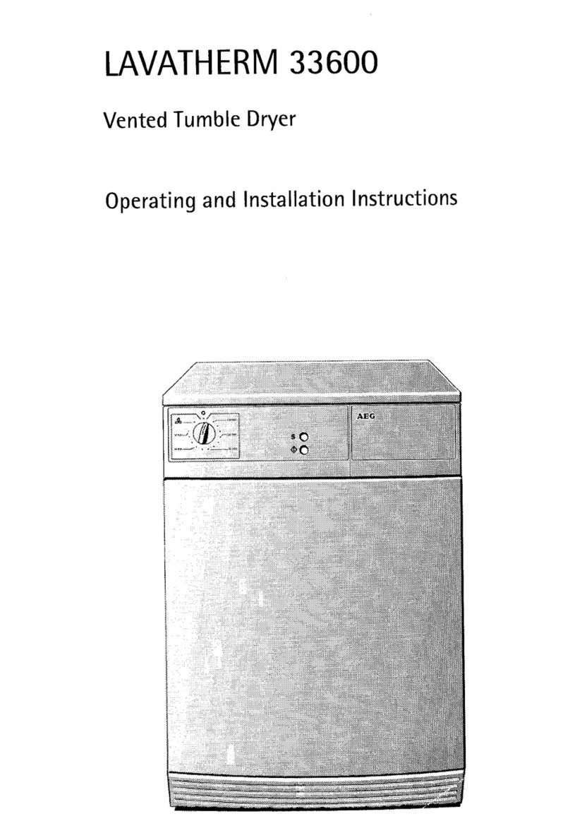 AEG LAVATHERM 33600 Operating and installation instructions