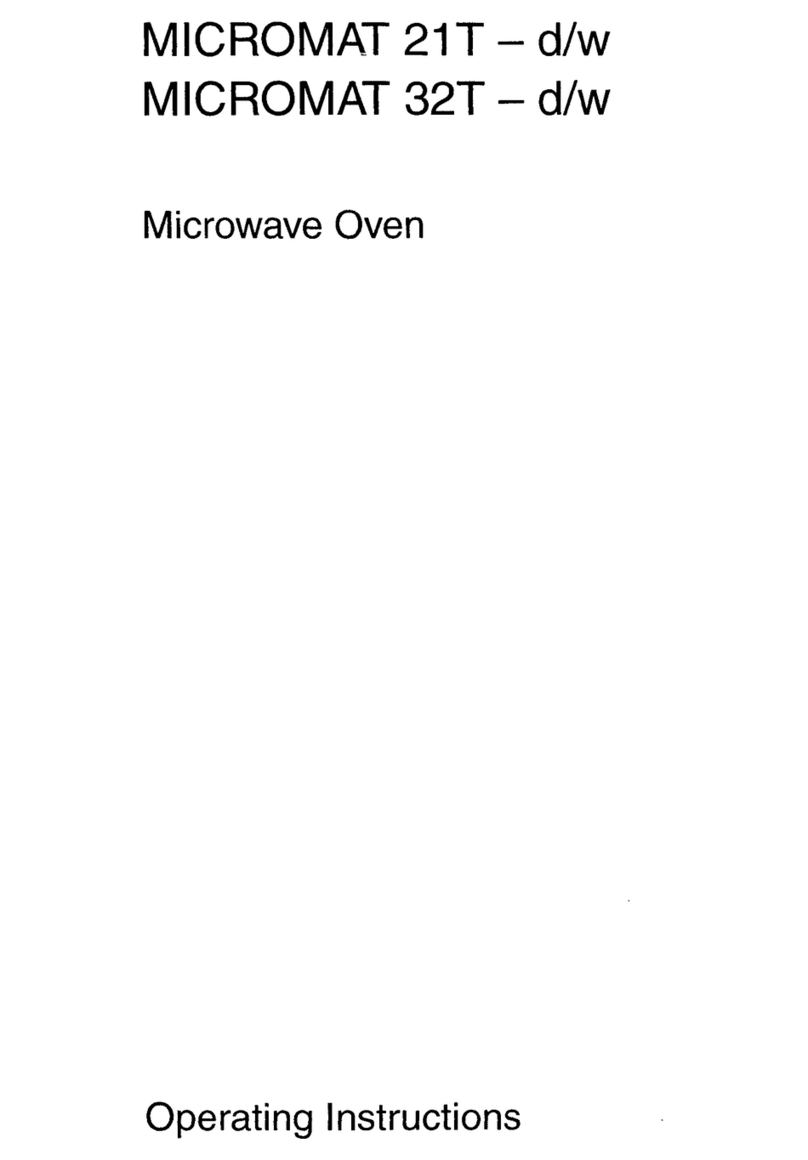 AEG MICROMAT 21T-d/w User manual