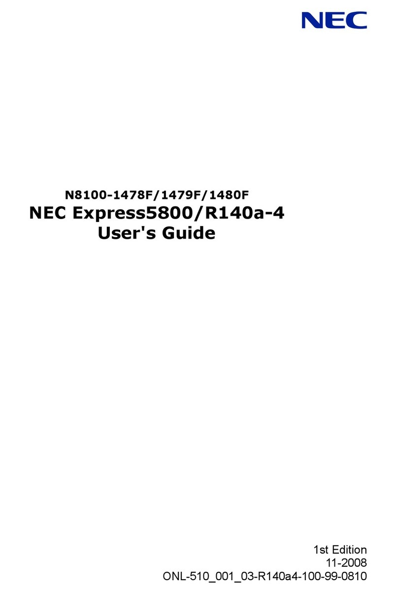 NEC Express5800/R140a-4 User manual