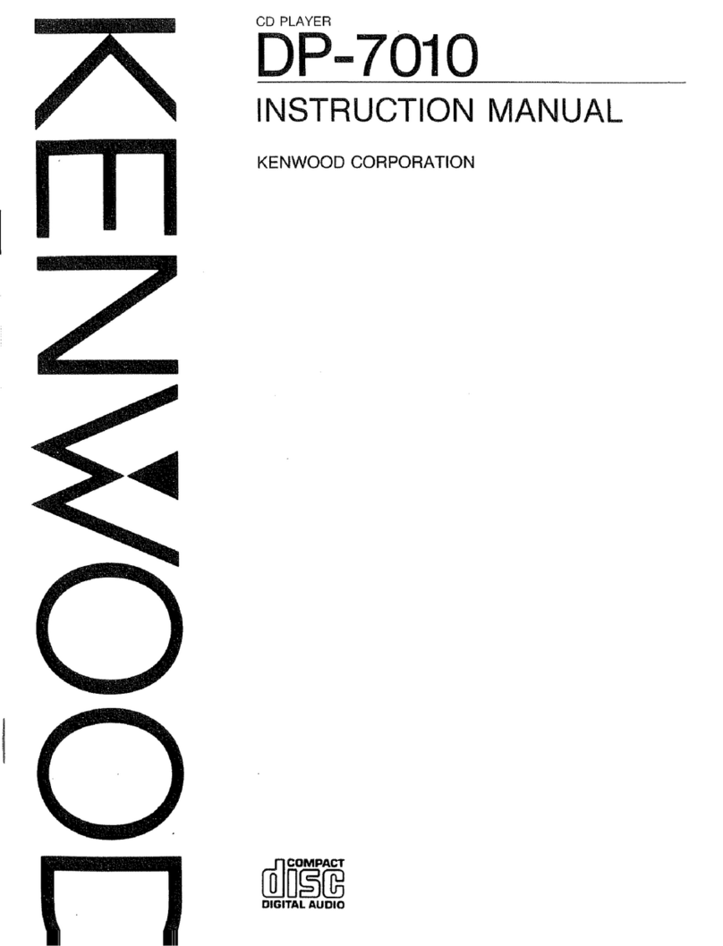Kenwood DP-7010 User manual Kenwood DP-7010 User manual
