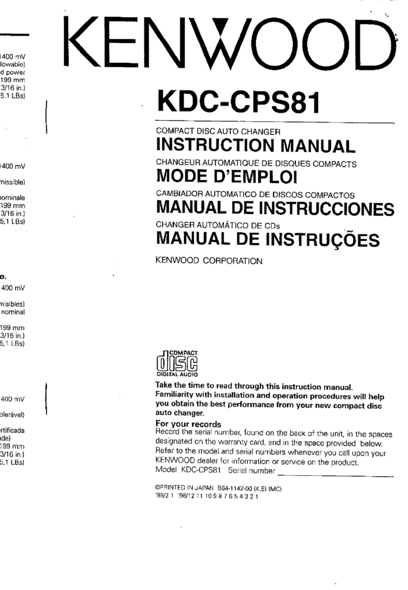 Kenwood KDC-CPS81 instruction manual