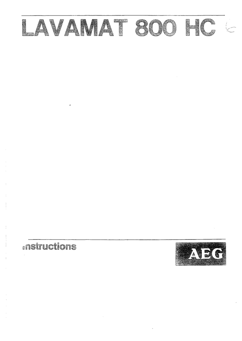 AEG Lavamat 800 HC User manual