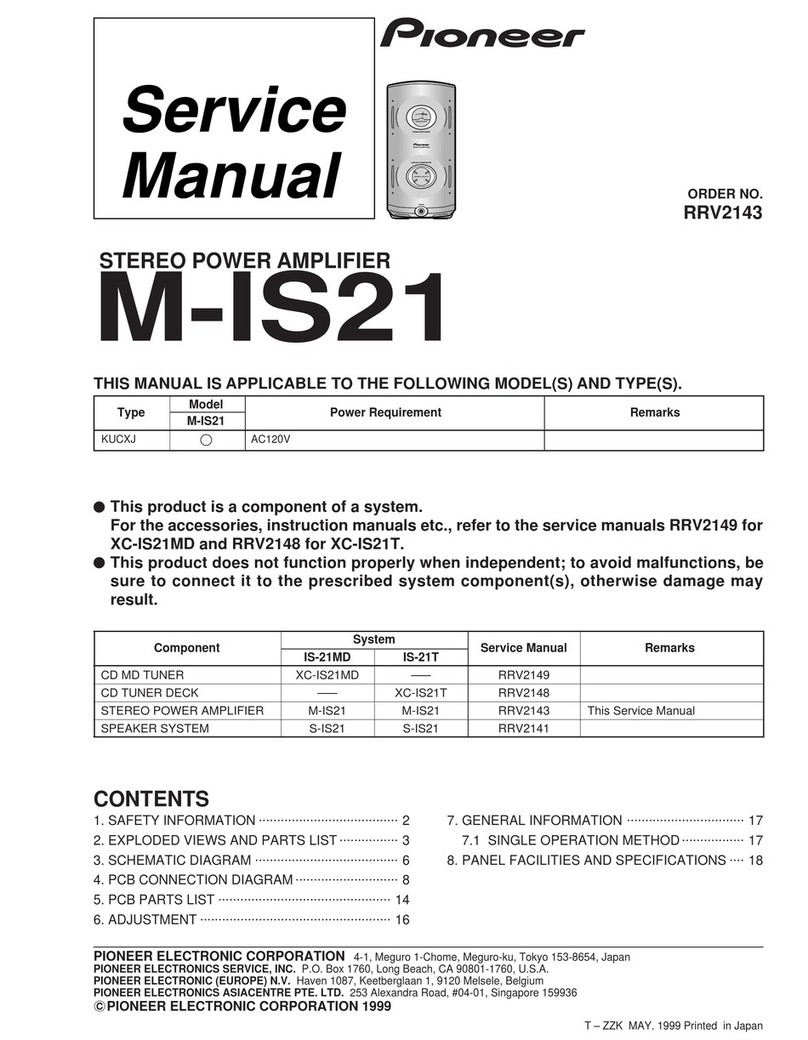 Pioneer M-IS21 User manual