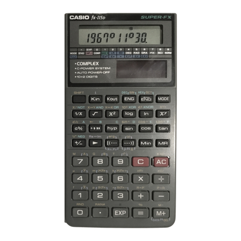 Casio FX-100D user guide