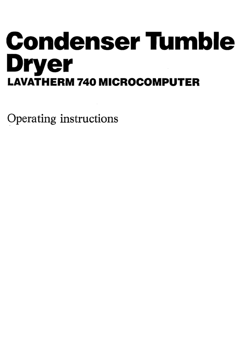AEG LAVATHERM 740 MICROCOMPUTER operating instructions