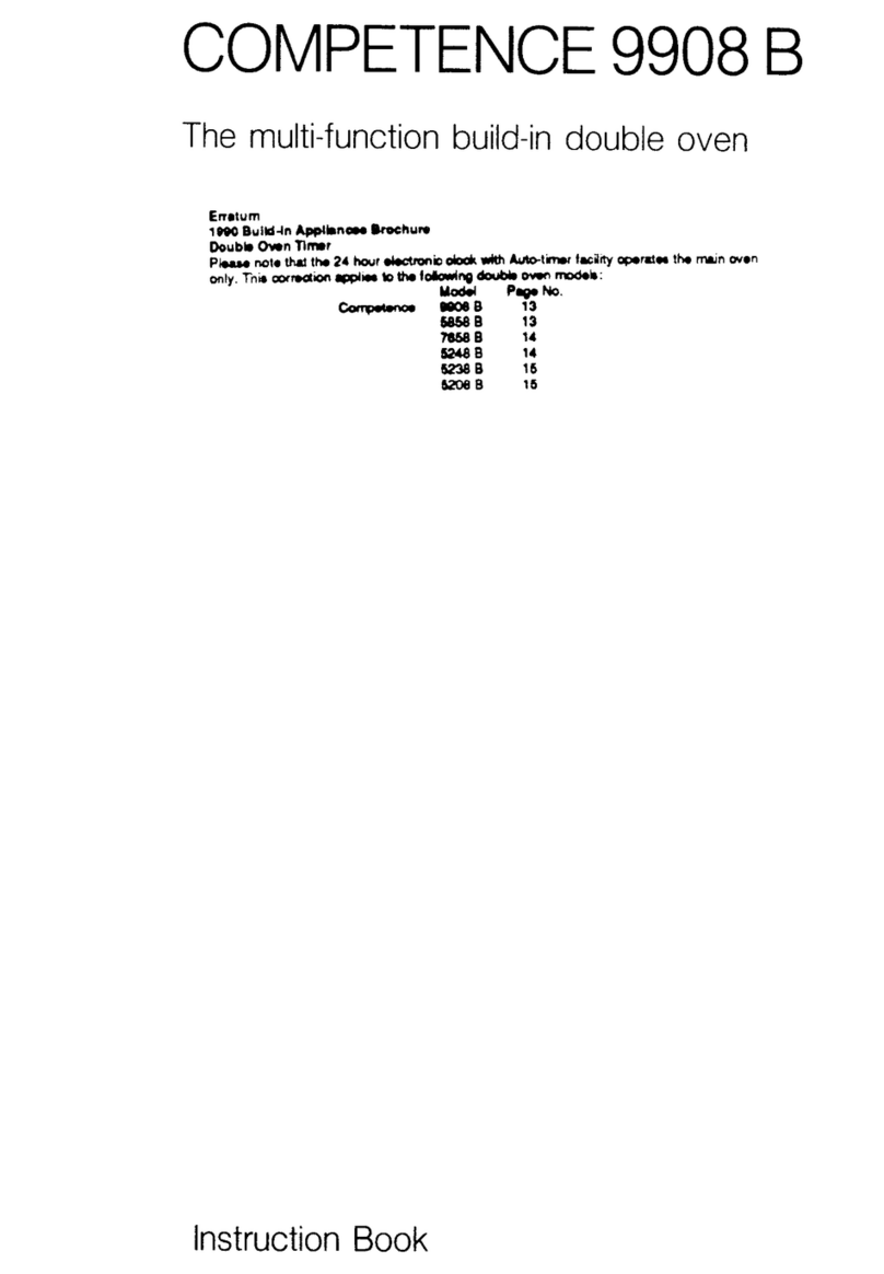 AEG COMPETENCE 9908 B User manual