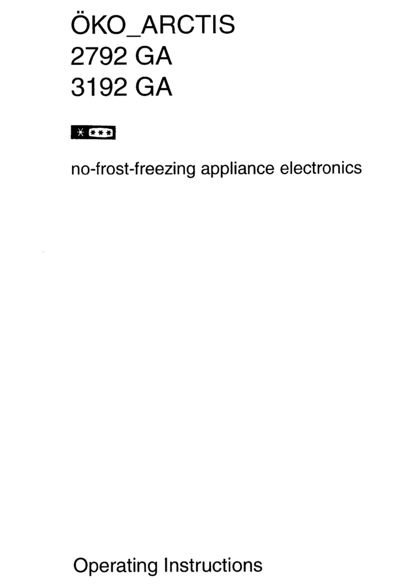 AEG OKO Arctis 2792 GA operating instructions