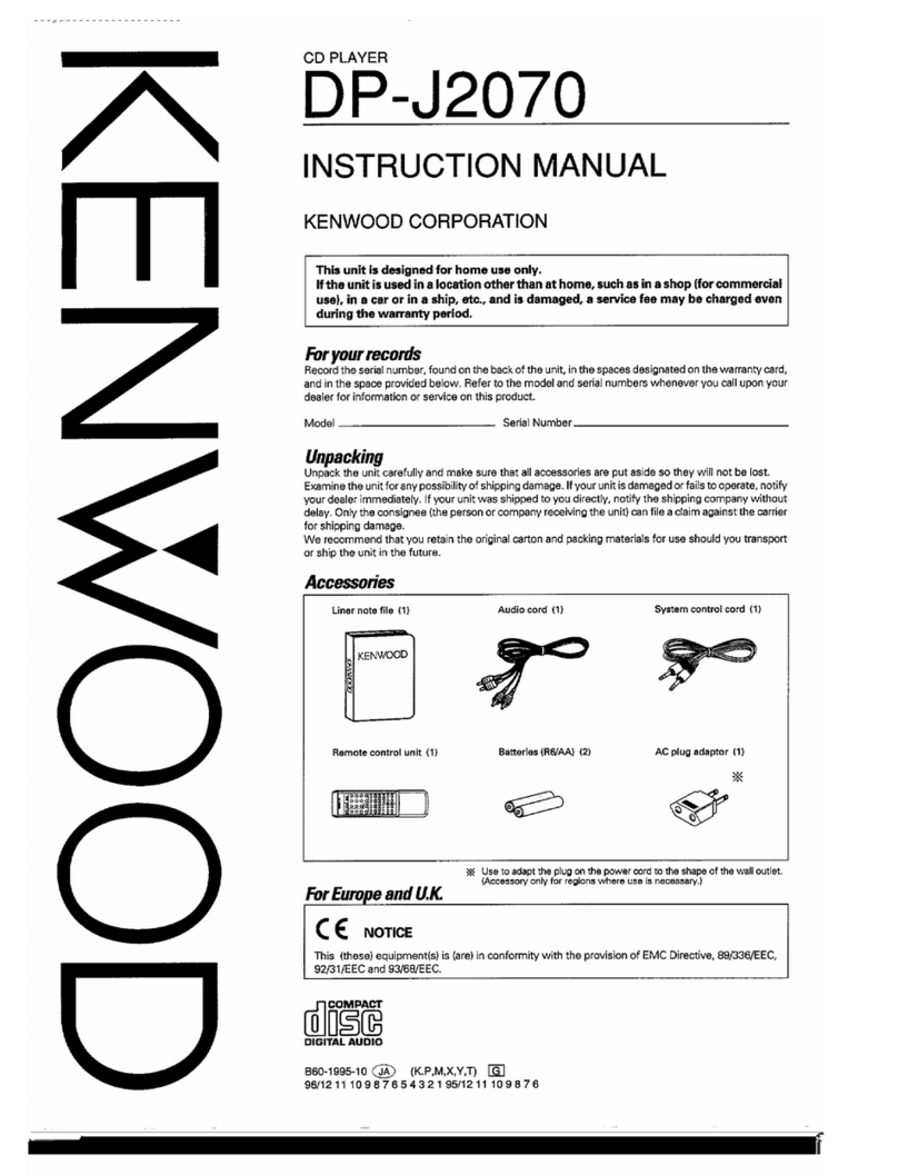 Kenwood DP_J@070 User manual