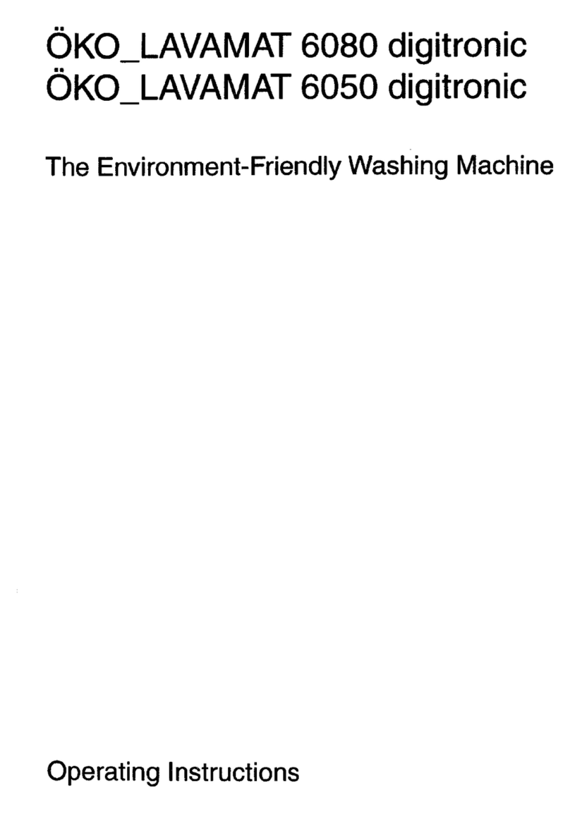 AEG oko lavamat 6080 digitronic User manual AEG oko lavamat 6080 digitronic User manual