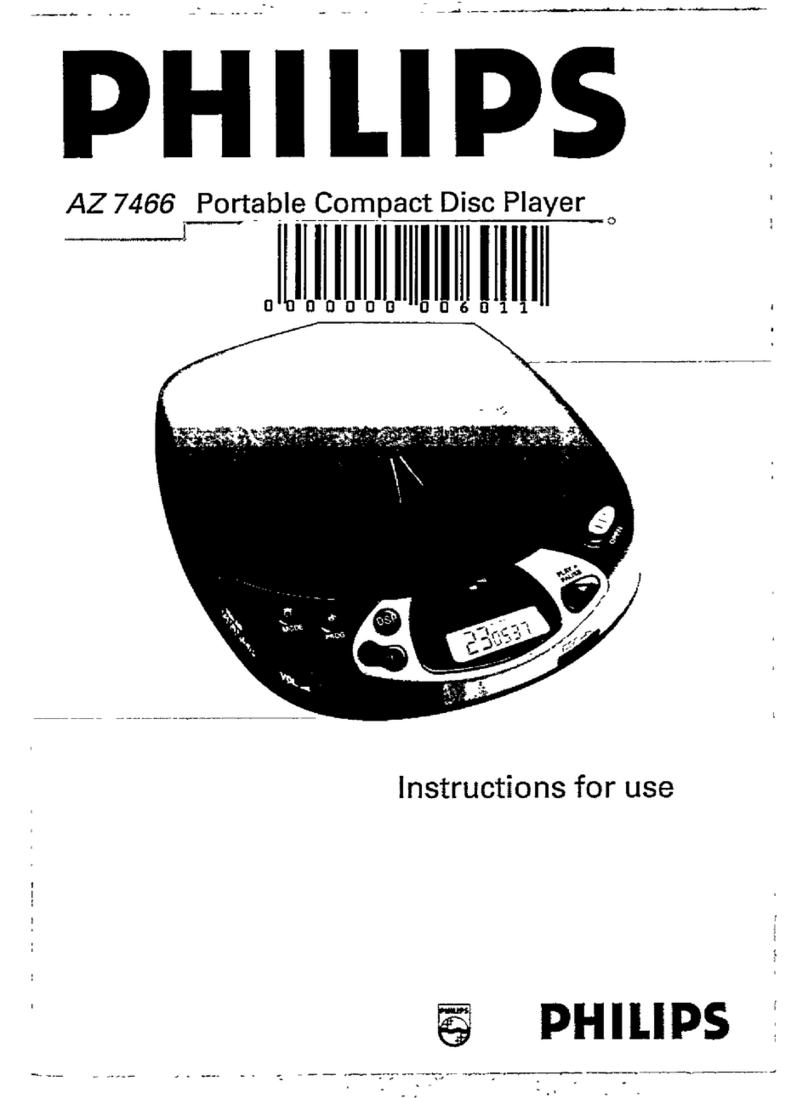Philips AZ 7466 Instructions for use
