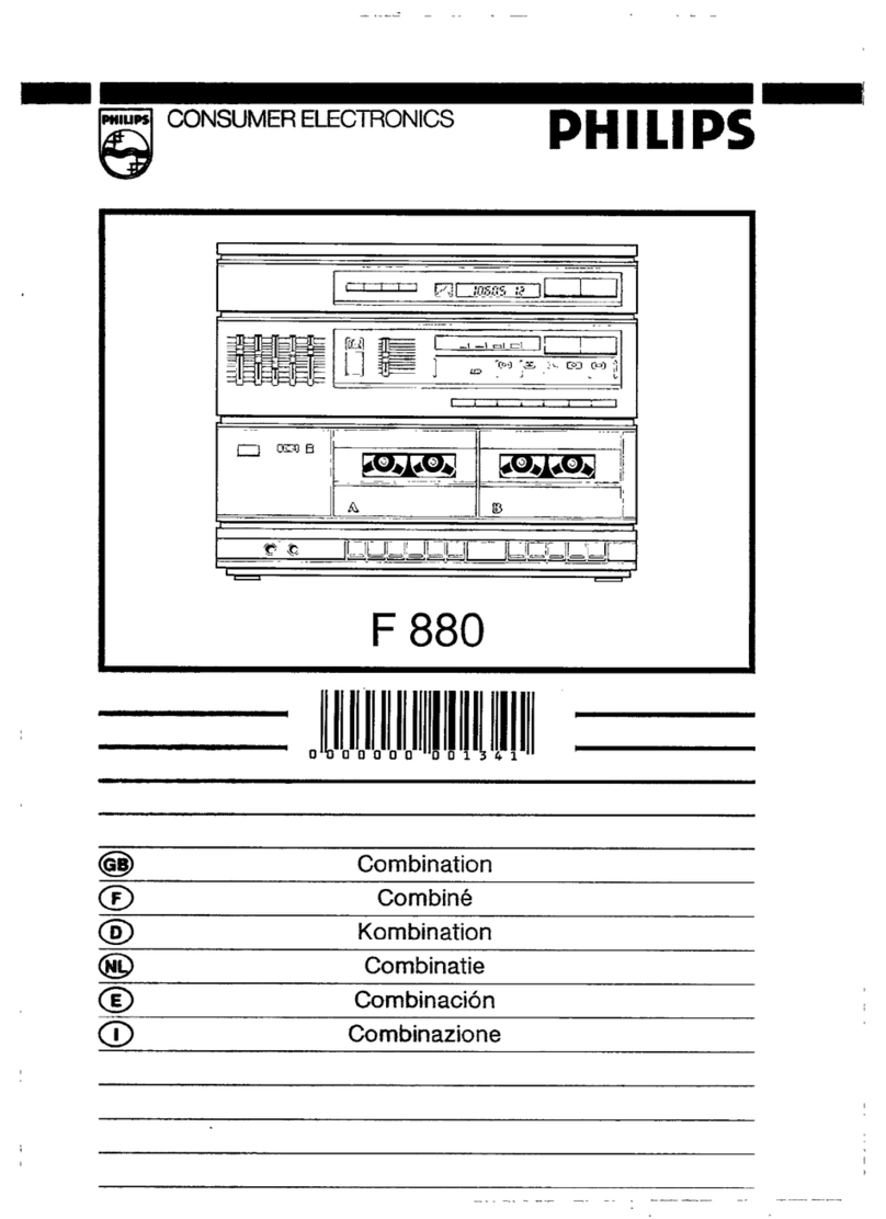 Philips F 880 operating instructions