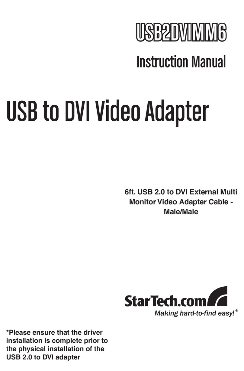 StarTech.com USB2DVIMM6 instruction manual