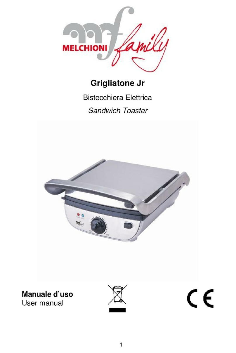 Melchioni Grigliatone Jr user manual