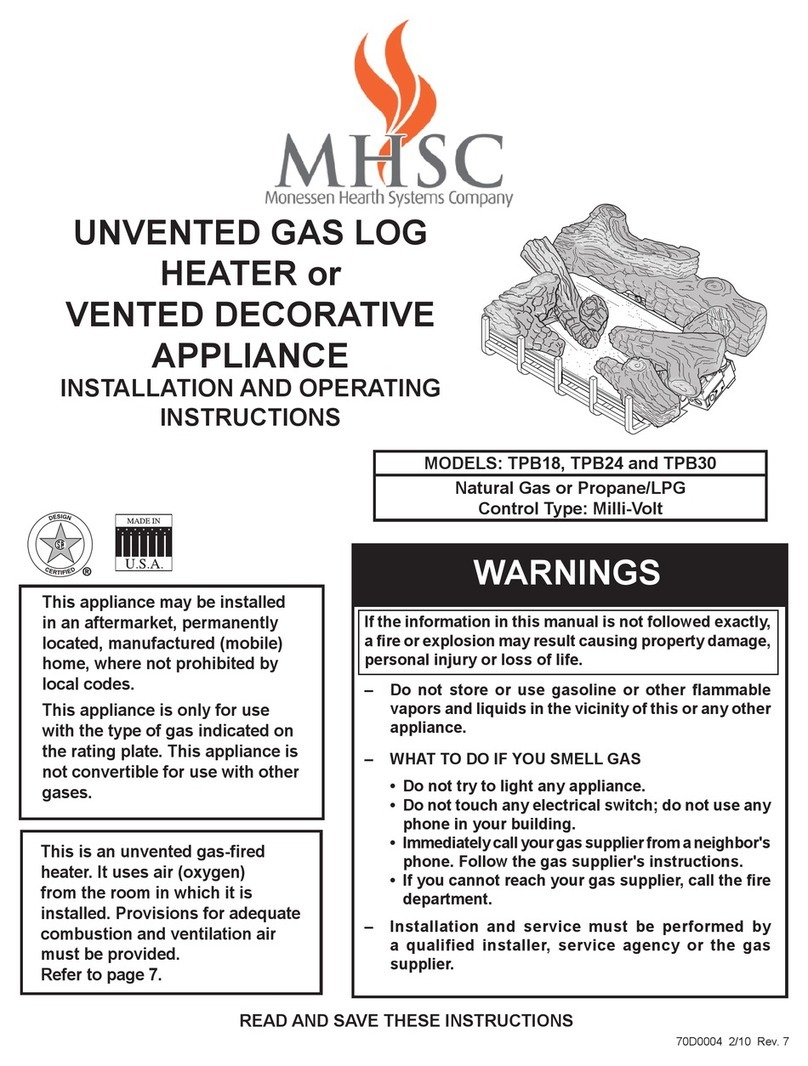 MHSC TPB18 Installation and operating instructions