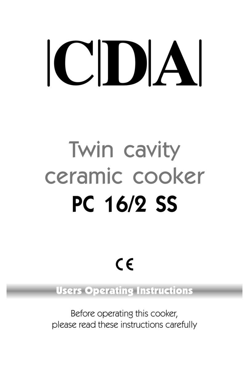 CDA PC 16 2 SS Operation instructions