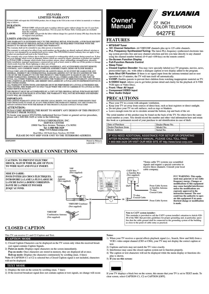 Sylvania Sylvania 6427FE User manual