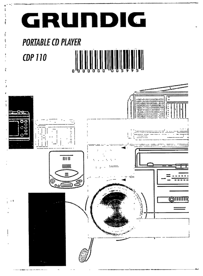 Grundig CDP 110 User manual