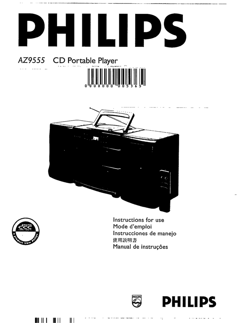 Philips AZ9555 Instructions for use