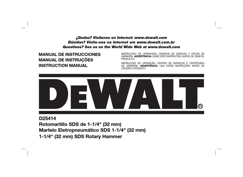 DeWalt D25414 User manual