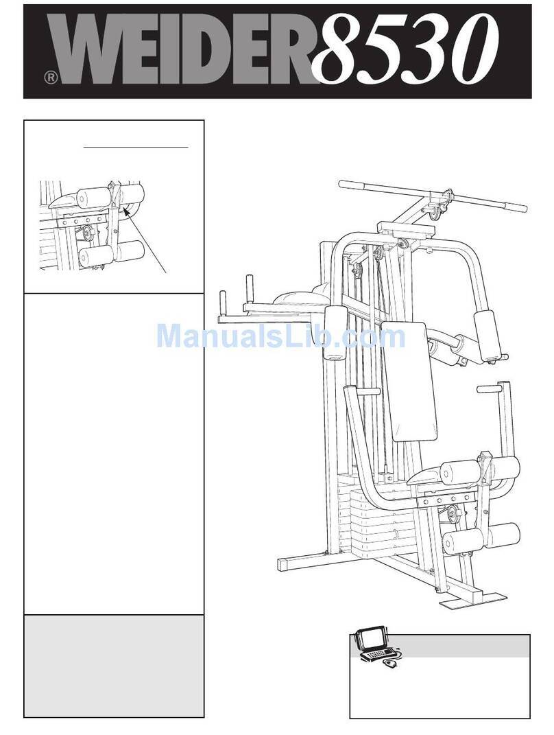 Weider 8530 WESY85301 User manual