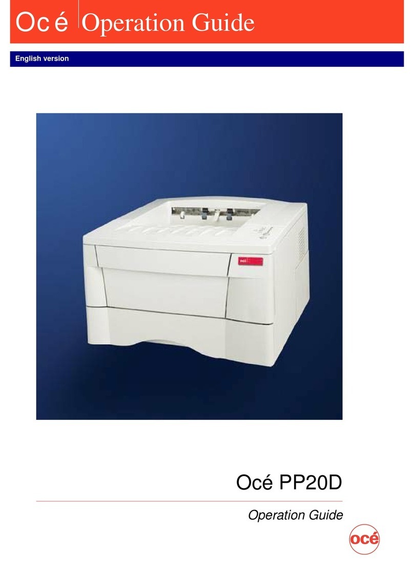 Oce PP20D User manual
