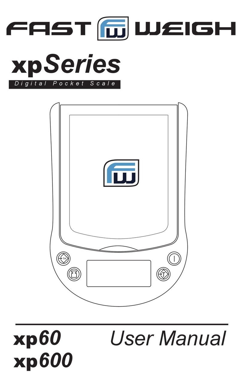 Fast Weigh xp60 User manual
