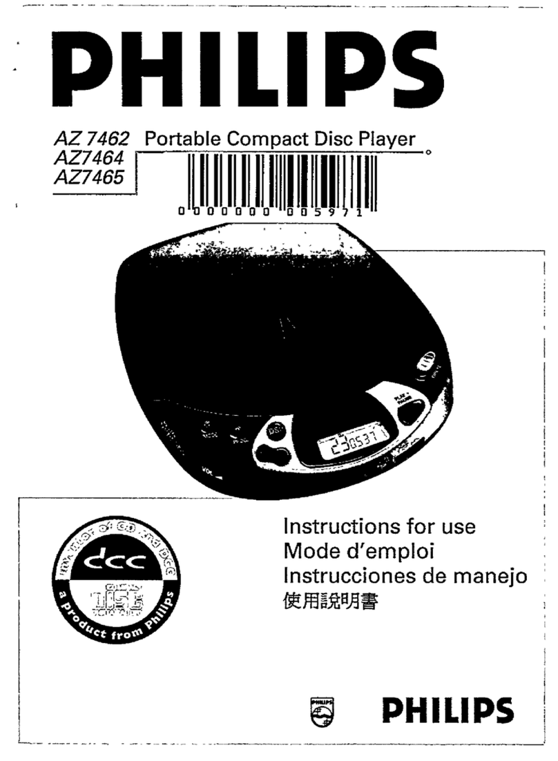 Philips AZ 7462 Instructions for use