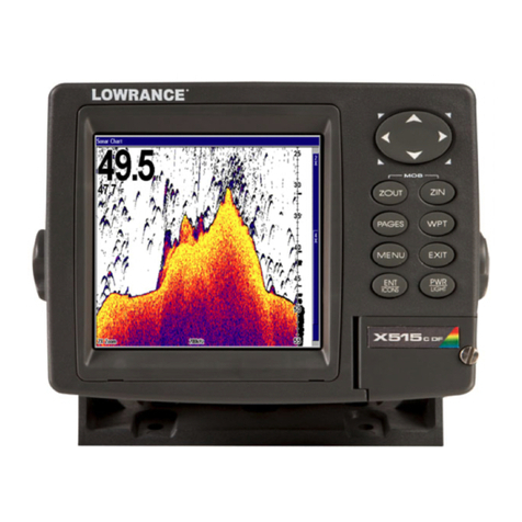 Lowrance X515C DF Operation instructions