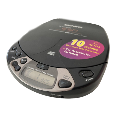 Magnavox AZ7453 - Cd Portable User manual Magnavox AZ7453 - Cd Portable User manual