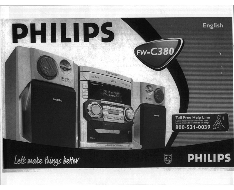 Philips FW-C380 owner's manual
