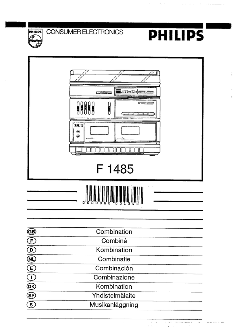 Philips F1485 owner's manual