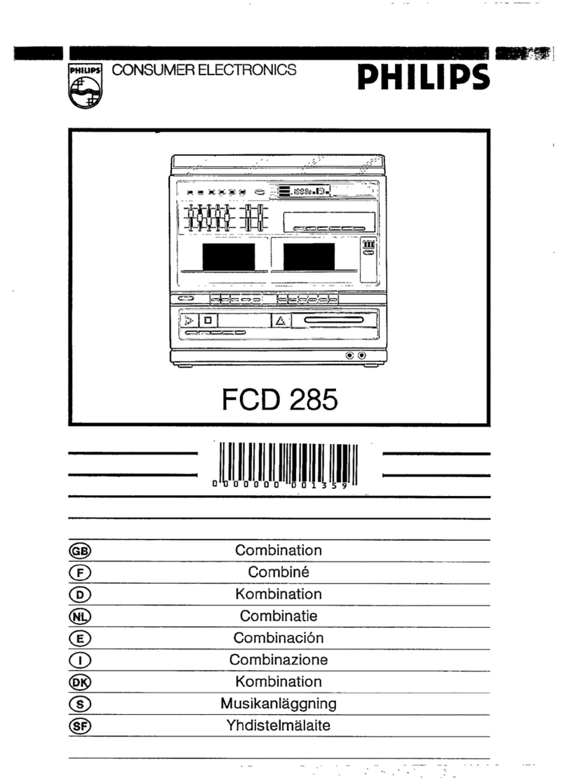 Philips FCD 285 User manual Philips FCD 285 User manual