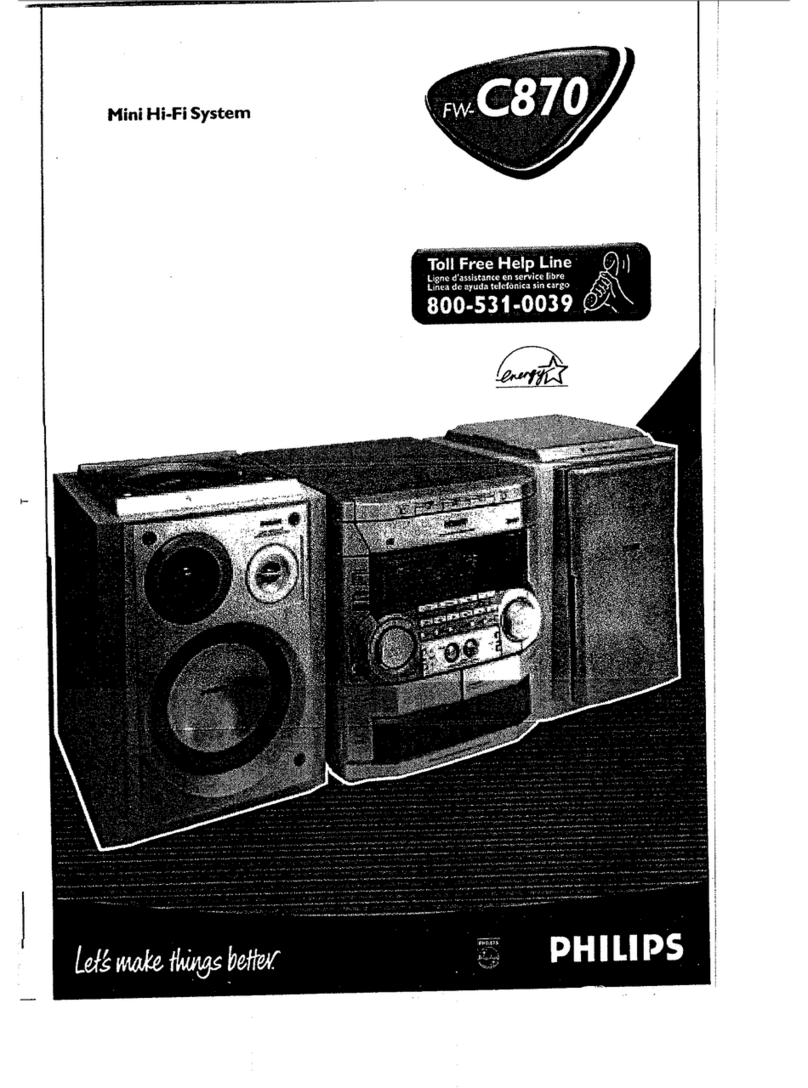Philips FW-C870 User manual