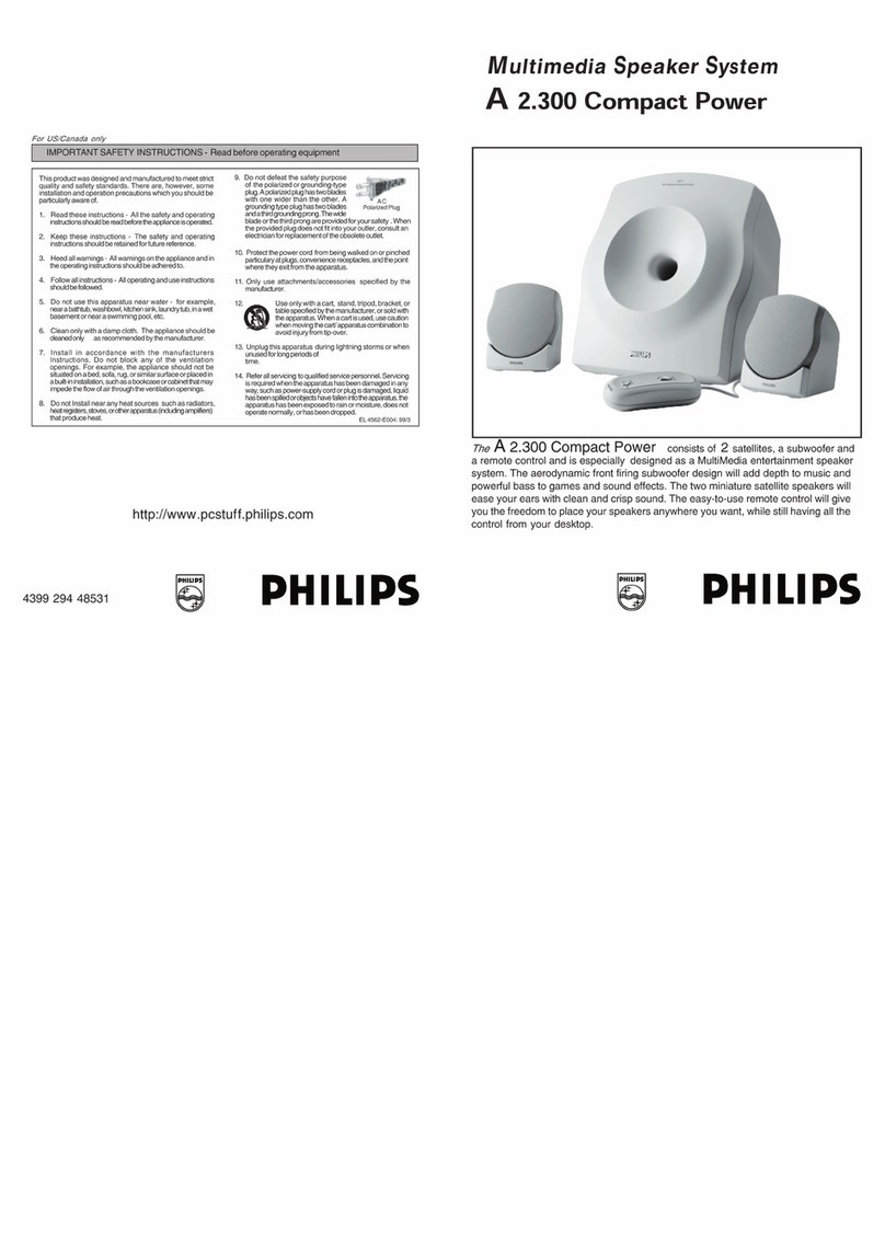 Philips A 2.300 Compact Power installation guide