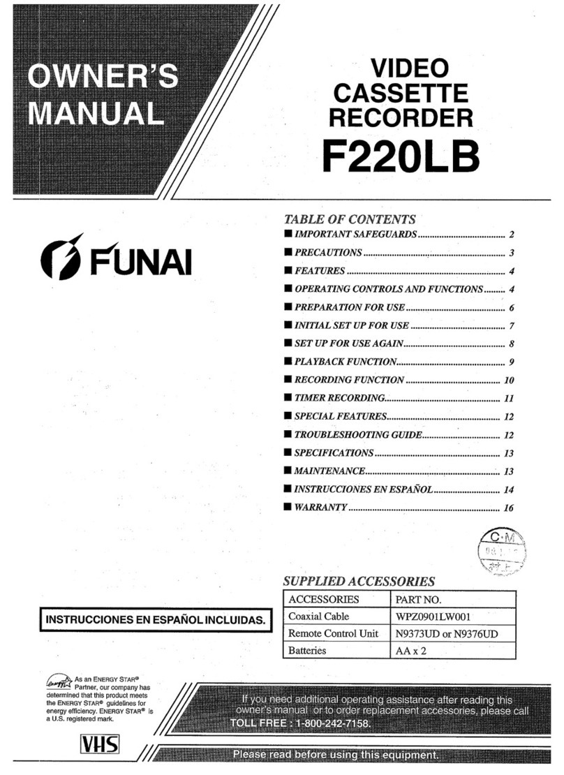 FUNAI F220LB User manual