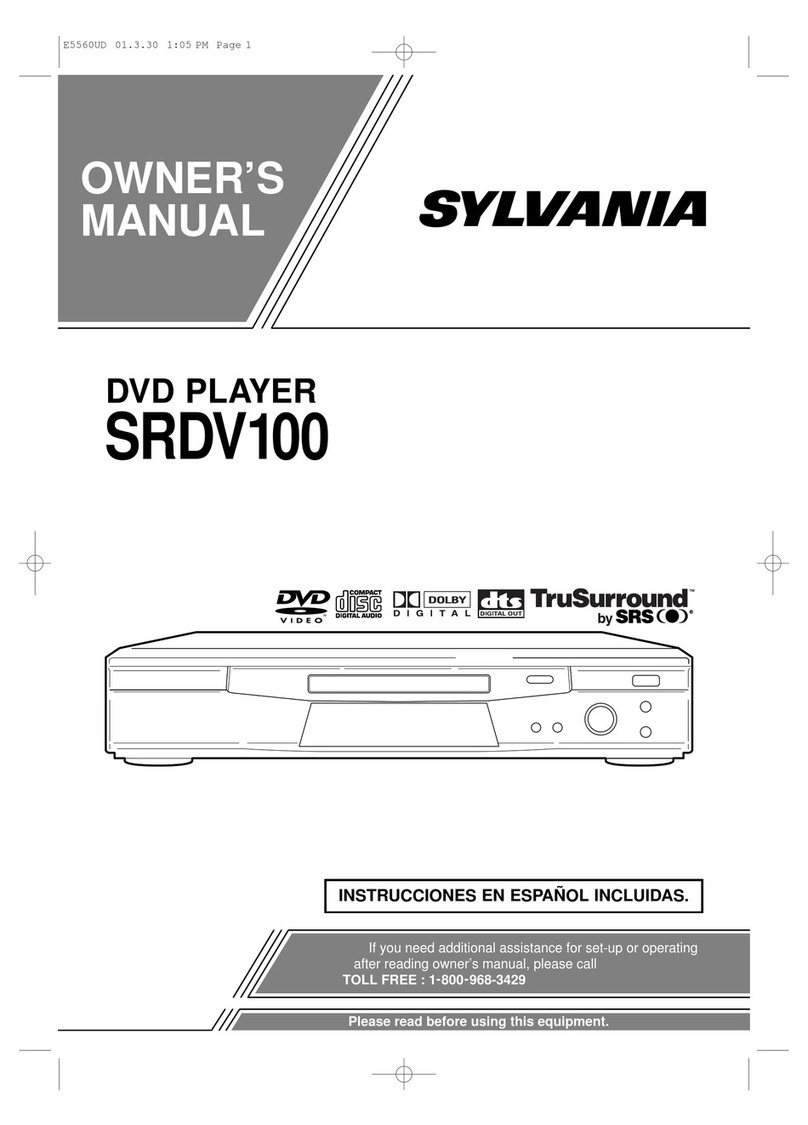 Sylvania SRDV100 owner's manual