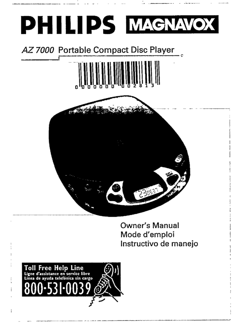 Magnavox AZ 7000 owner's manual
