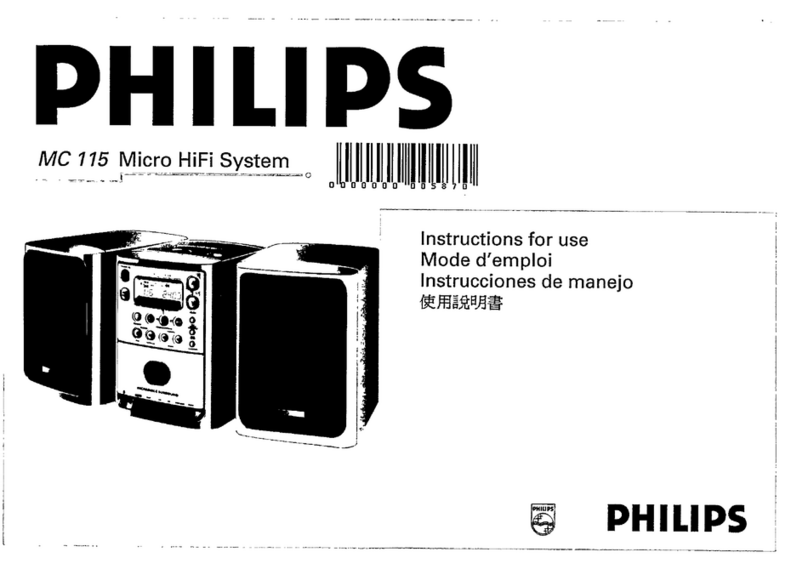 Philips CD 115 User manual